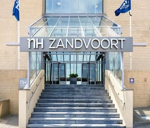 An HTC taxi outside a hotel in Zandvoort